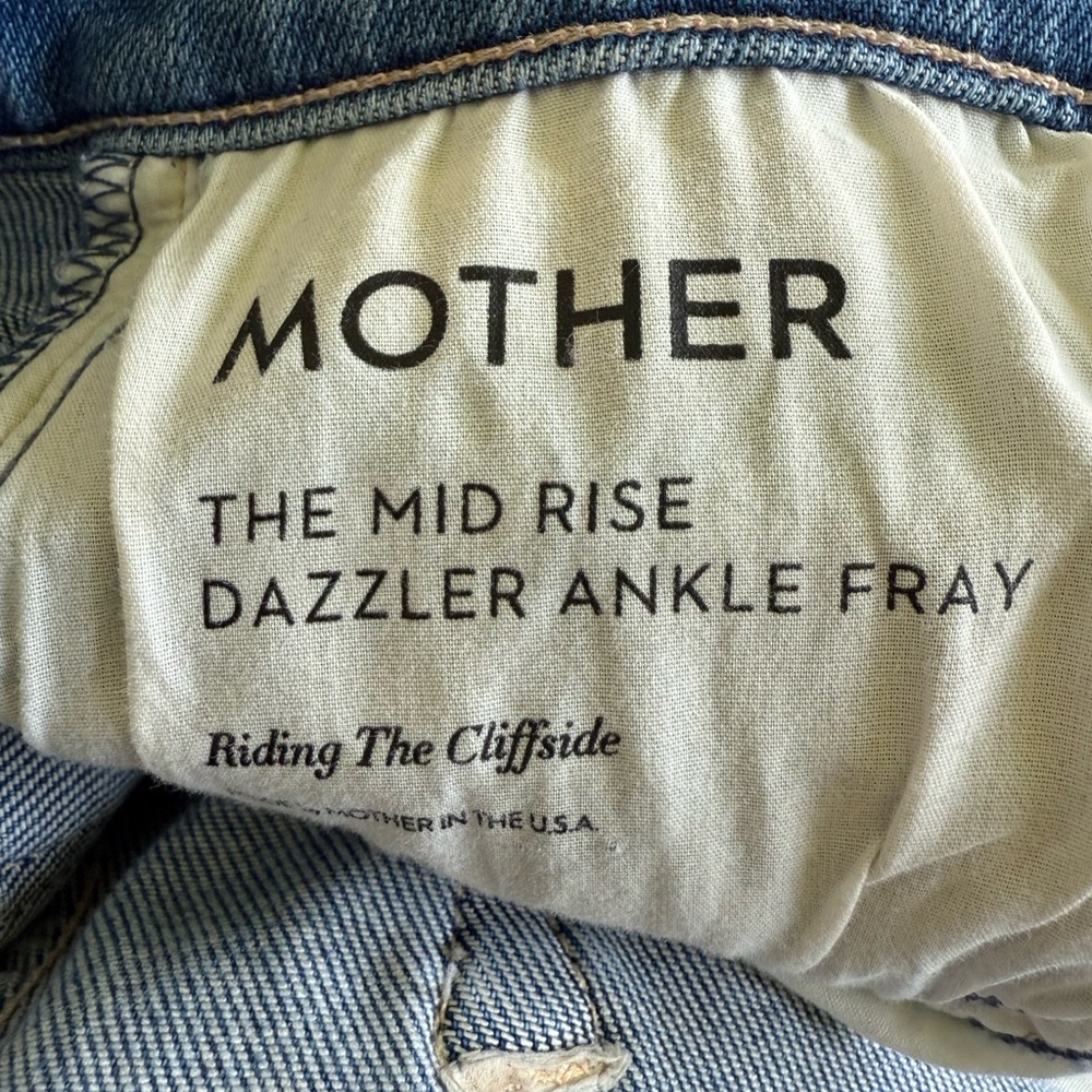 MOTHER Mid-rise dazzler ankle fray - Picture 5 of 5